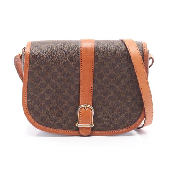 Celine Shoulder Leather Brown Bag Macadam - Picture 1 of 7
